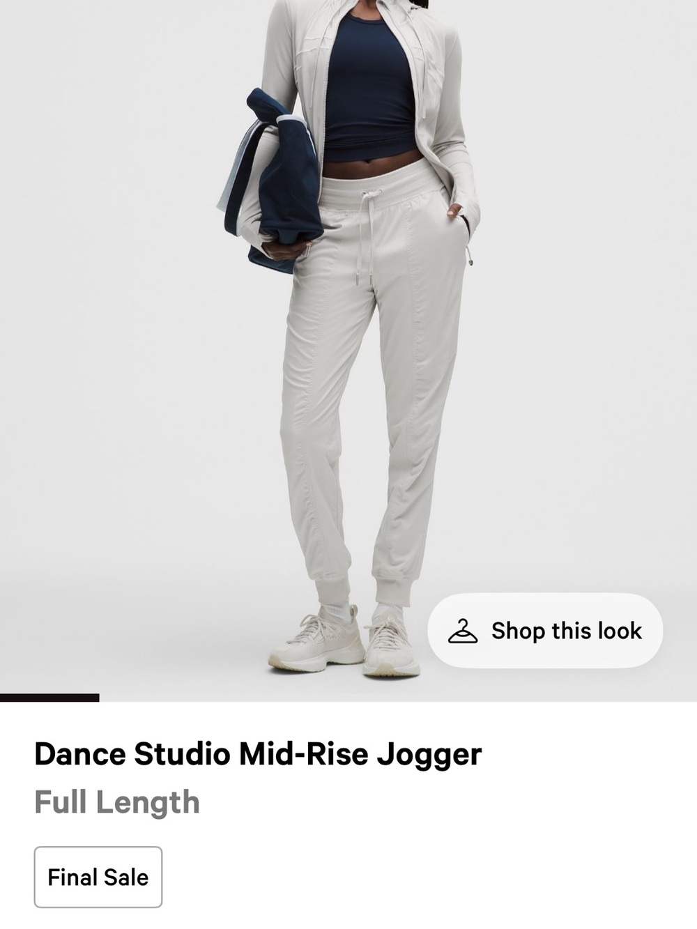 lululemon athletica Dance Studio Mid‑Rise Jogger in grey tall size 10